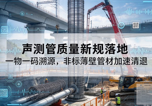 大庆声测管质量新规落地，一物一码溯源，非标薄壁管材加速清退