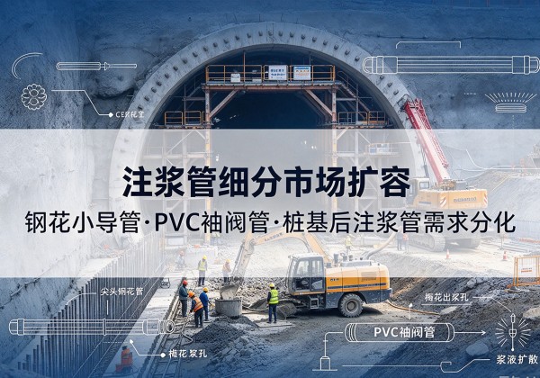 大庆注浆管细分市场扩容，隧道钢花小导管、PVC 袖阀管、桩基后注浆管需求分化